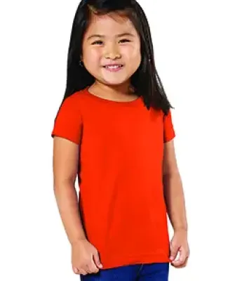 3316 Rabbit Skins® Toddler Girls Fine Jersey T-Shirt ORANGE