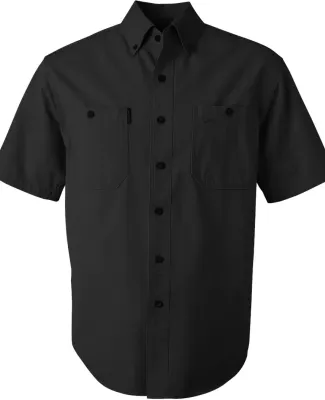 DRI DUCK 4286 Sawtooth Collection Brick Short Sleeve Shirt Black