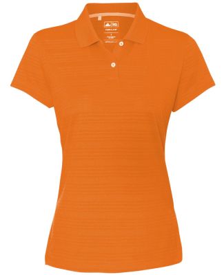 A162 adidas Golf Ladies’ ClimaLite® Textured Short-Sleeve Polo Bright Orange