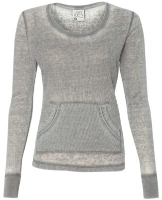  8255 J. America - Women's Zen Thermal Long Sleeve T-Shirt Cement