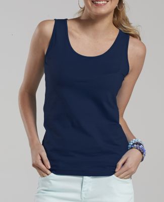 3690 LAT - Juniors' Fine Jersey Tank NAVY