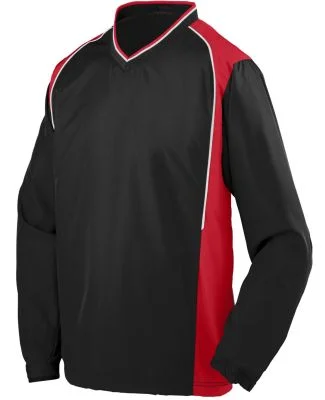 Augusta Sportswear 3746 Youth Roar Pullover Black/ Red/ White