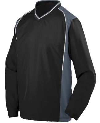 Augusta Sportswear 3746 Youth Roar Pullover Black/ Graphite/ White