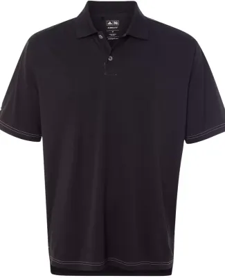 A114 adidas Golf Men's ClimaLite® Contrast Stitch Polo Black/ White