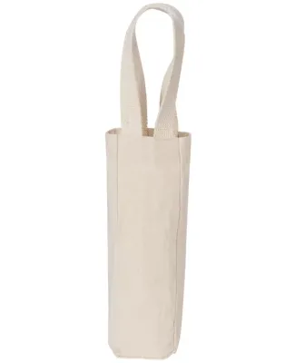 1725 Liberty Bags - Single Bottle Wine Tote NATURAL