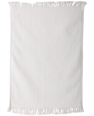 Carmel Towel Company C1118 Fringed Towel WHITE