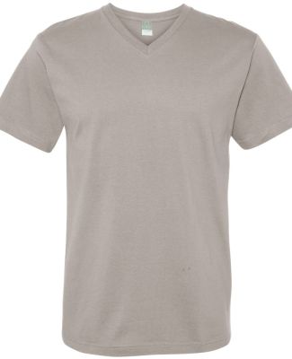 6907 LA T Adult Fine Jersey V-Neck T-Shirt WHITE