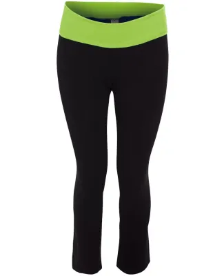 Boxercraft S16Y Girls' Practice Yoga Pants Black/ Lime