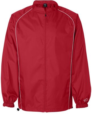 Rawlings 9760 Poly Dobby Full-Zip Jacket Red