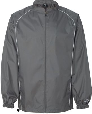 Rawlings 9760 Poly Dobby Full-Zip Jacket Steel