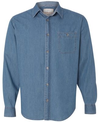 Weatherproof 154695 Vintage Denim Long Sleeve Shirt Medium Blue
