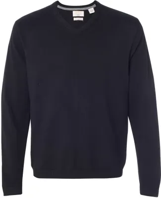 Weatherproof 151377 Vintage Cotton Cashmere V-Neck Sweater Black