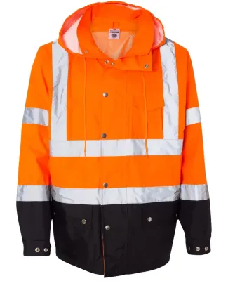 ML Kishigo RWJ102-103 Storm Cover Waterproof Rain Jacket Orange