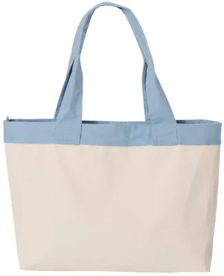 HYB4 HYP South Beach Tote Natural/ Sky Blue