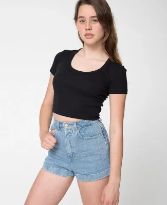 4380 American Apparel Baby Rib Crop T From 7.11