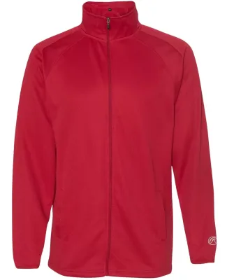 Rawlings 9761 Full-Zip Flatback Mesh Fleece Jacket Red