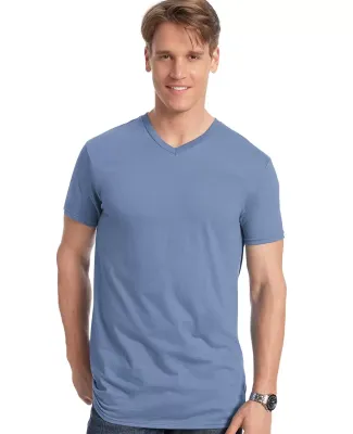 498V Hanes 4.5 oz., 100% Ringspun Cotton nano-T® V-Neck T-Shirt