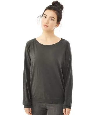 Alternative 61061 Slouchy Washed Slub Long Sleeve Top