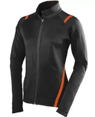 Augusta Sportswear 4811 Girls' Freedom Jacket Black/ Orange