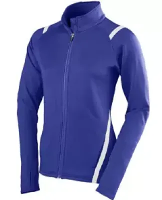 Augusta Sportswear 4811 Girls' Freedom Jacket Purple/ White