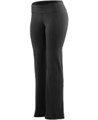 Augusta Sportswear 4814 Women's Wide Waist Brushed Back Pant Black