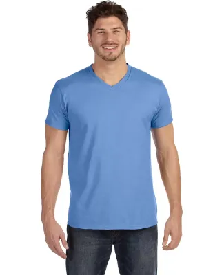 498V Hanes 4.5 oz., 100% Ringspun Cotton nano-T® V-Neck T-Shirt Vintage Blue