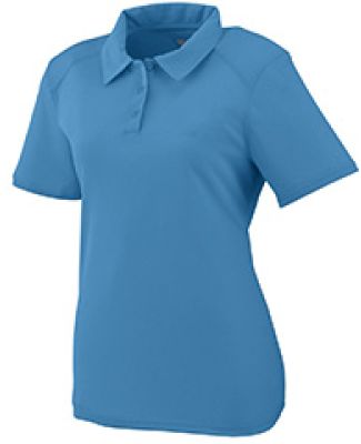 Augusta Sportswear 5002 Women's Vision Textured Knit Sport Shirt Columbia Blue