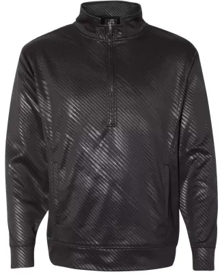 J America 8669 Volt Polyester Quarter-Zip Sweatshirt Black Volt