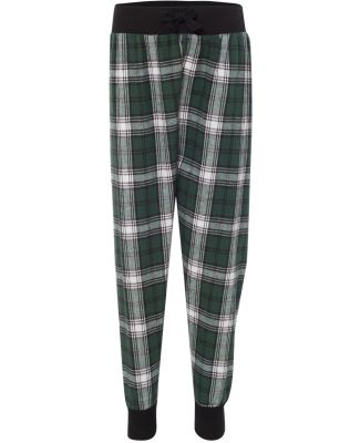 Boxercraft YF60 Youth Flannel Tailgate Jogger Green/ White