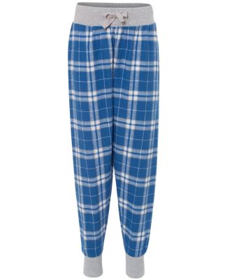 Boxercraft YF60 Youth Flannel Tailgate Jogger Royal/ Silver