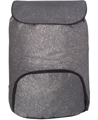 1105 Augusta Glitter Backpack Silver Glitter/ Black