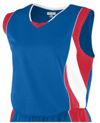 Augusta Sportswear 515 Women's Wicking Mesh Extreme Jersey Royal/ Red/ White