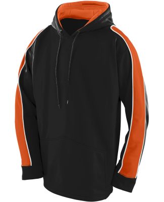 Augusta Sportswear 5523 Zest Hoodie Black/ Orange/ White
