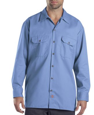 Dickies Workwear 574T Unisex Tall Long-Sleeve Work Shirt GULF BLUE