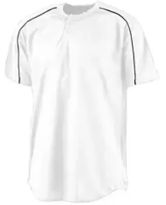 Augusta Sportswear 585 Wicking Two-Button Baseball Jersey White/ Black