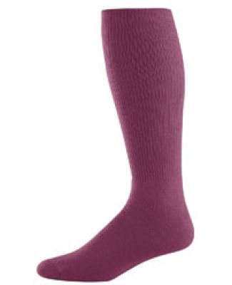 Augusta Sportswear 6026 Athletic Socks- Intermediate Maroon