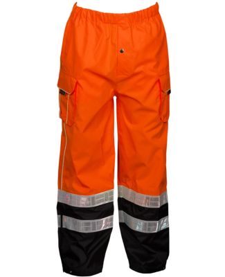 ML Kishigo RWP106-107 Premium Black Series Rainwear Pants Orange