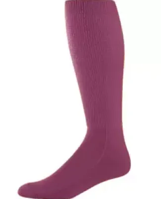 Augusta Sportswear 6086 Wicking Athletic Socks - Intermediate Maroon