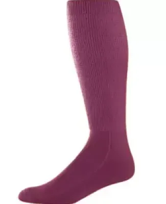 Augusta Sportswear 6087 Youth Wicking Athletic Socks Maroon