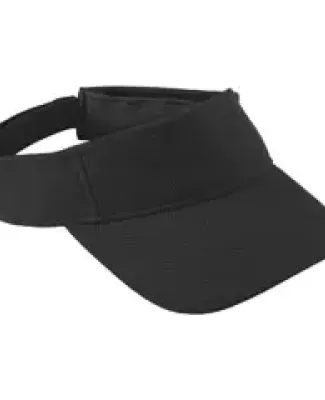 Augusta Sportswear 6268 Youth Adjustable Wicking Mesh Visor Black