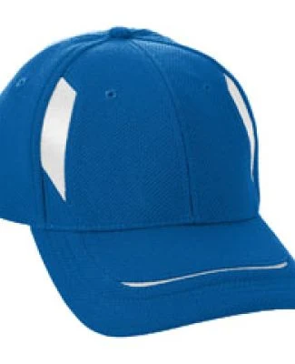 Augusta Sportswear 6271 Youth Adjustable Wicking Mesh Edge Cap Royal/ White