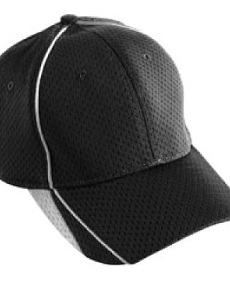 Augusta Sportswear 6281 Youth Force Cap Black/ White