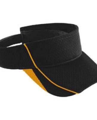 Augusta Sportswear 6285 Force Visor Black/ Gold