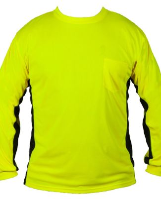 ML Kishigo 9202-9203 Premium Black Series® Long Sleeve Hi-Viz T-Shirt Lime