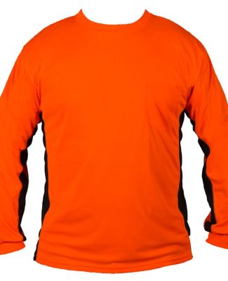 ML Kishigo 9202-9203 Premium Black Series® Long Sleeve Hi-Viz T-Shirt Orange