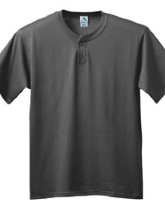 Augusta Sportswear 643 Six-Ounce Two-Button Baseball Jersey Black