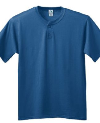 Augusta Sportswear 644 Youth Six Ounce Two-Button Baseball Jersey Navy