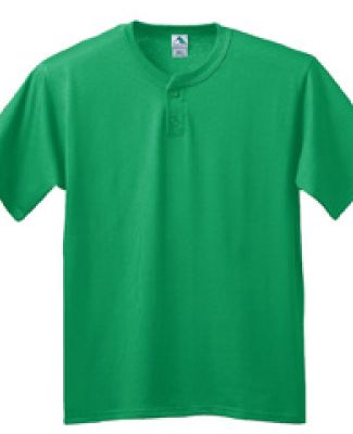 Augusta Sportswear 644 Youth Six Ounce Two-Button Baseball Jersey Kelly