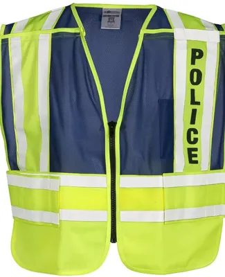 ML Kishigo 8051BZ Police Vest Lime/ Blue