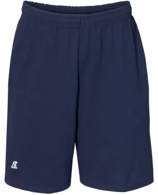 Russel Athletic 25843M Essential Jersey Cotton Shorts with Pockets Navy